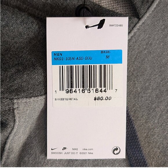 NWT Nike 2022 MLB All-Star Game Flux 3/4-Sleeve Raglan Pullover Hoodie Sz M - Picture 4 of 5